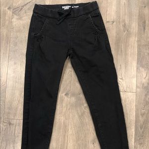Girls Denim Joggers- Size Medium (8-10)
